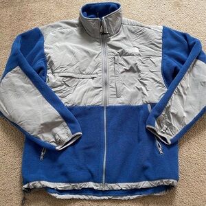 The North Face Blue and Light Gray Fleece Jacket